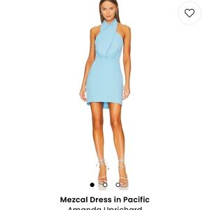 REVOLVE Blue Mini Dress Amanda Upirichard